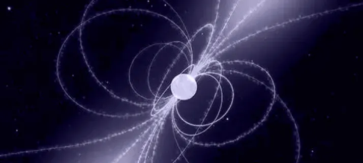 Illustration of a pulsar