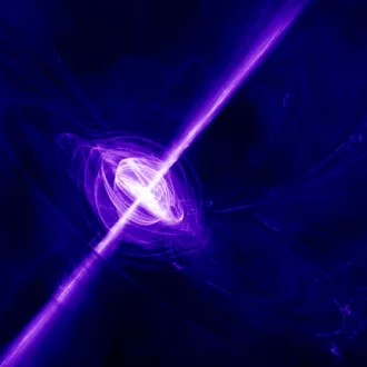 Illustration d'un pulsar